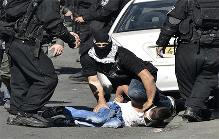 Brutalidad israelí contra los palestinos Brutalidad israelí frente al levantamiento palestino